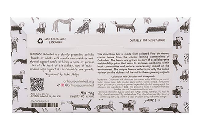 Dogalicious, Milk Chocolate Bar with Honeycomb