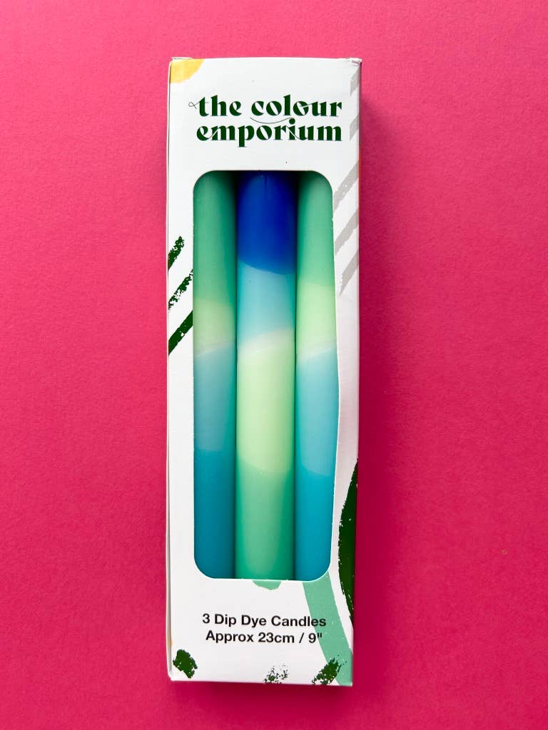 OCEAN BLUES Dip Die Dinner Candle Trio