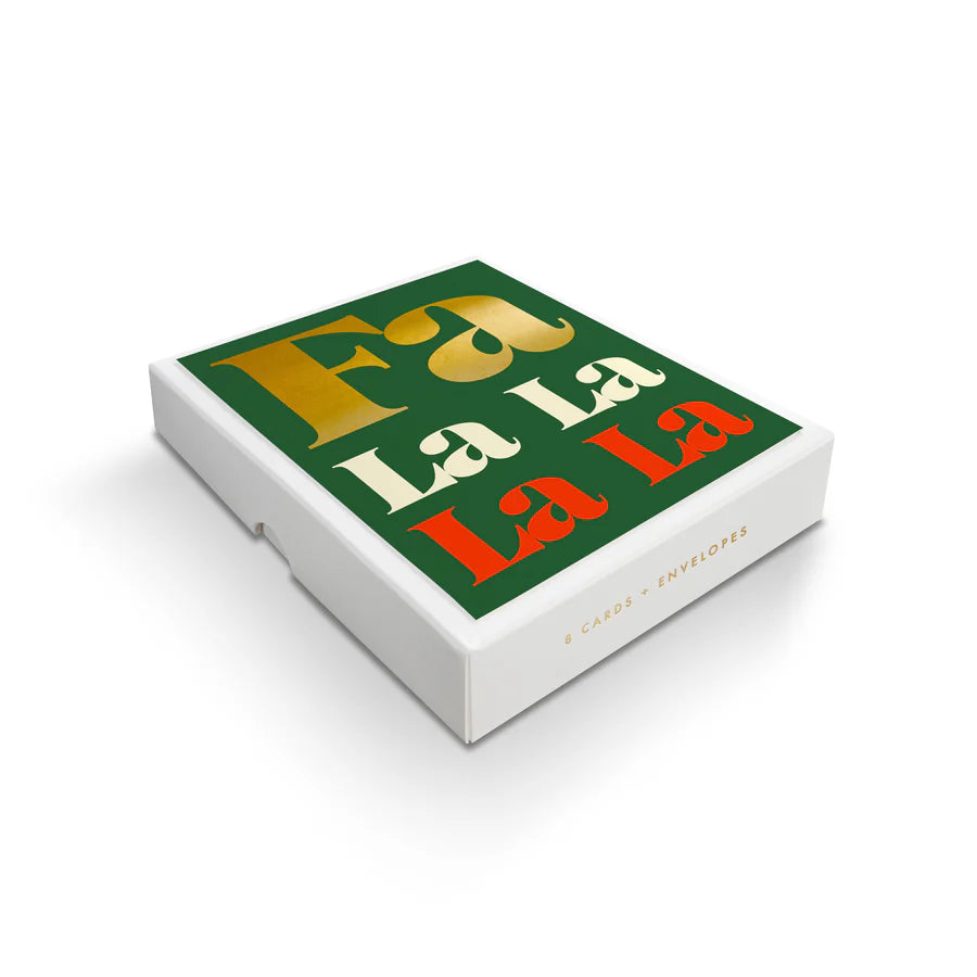 Fa La La Christmas card Box Set