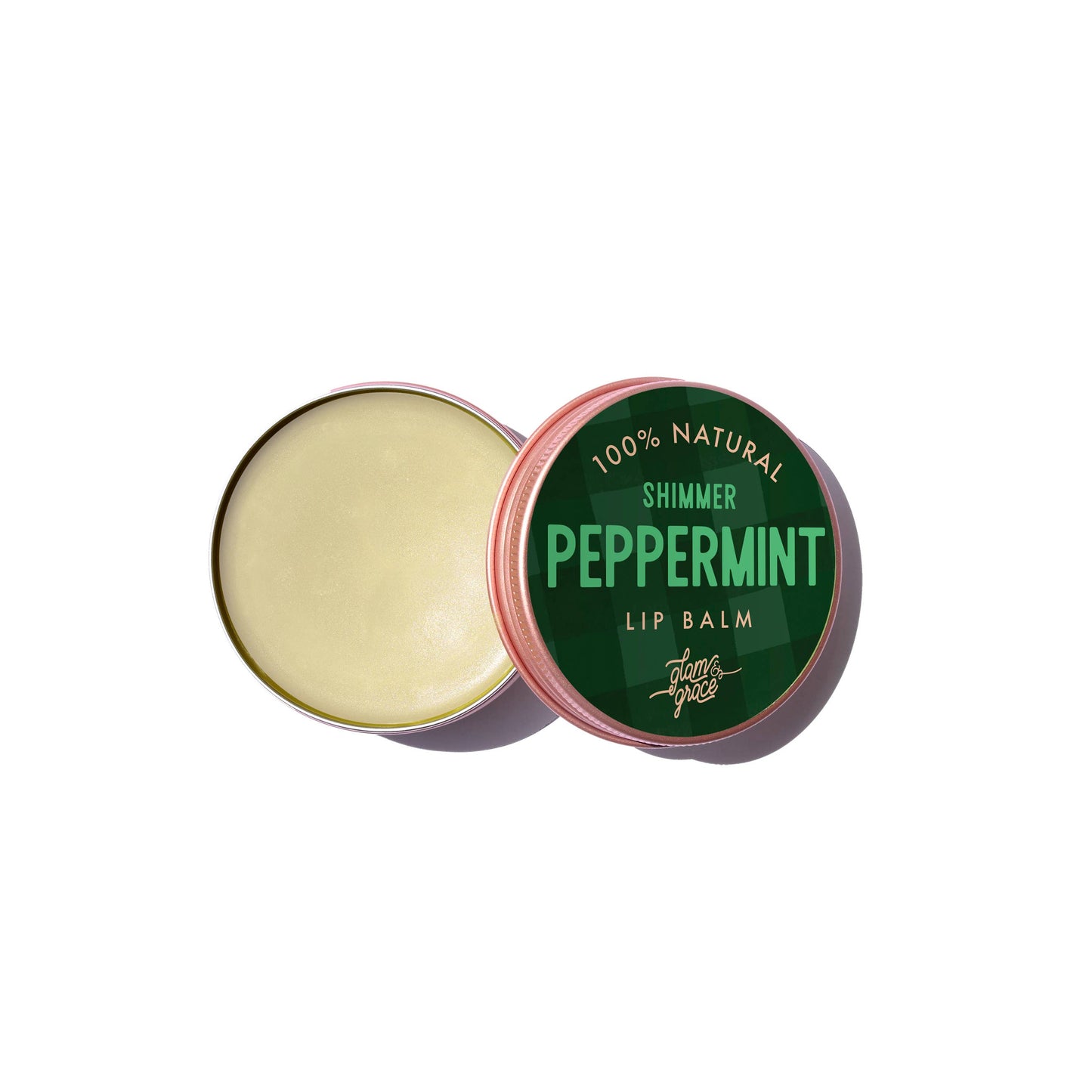 Holiday Shimmer Lip Balm - Peppermint