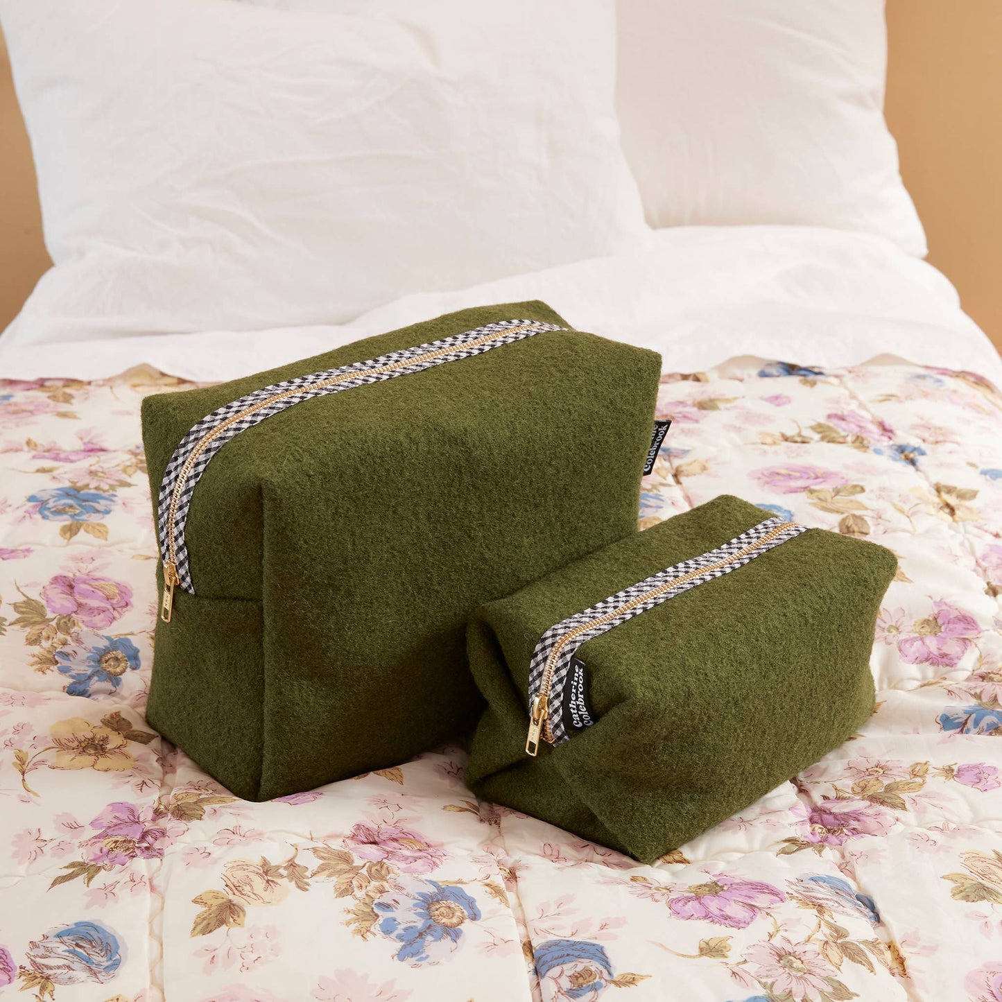 Olive Green Big Wash Bag