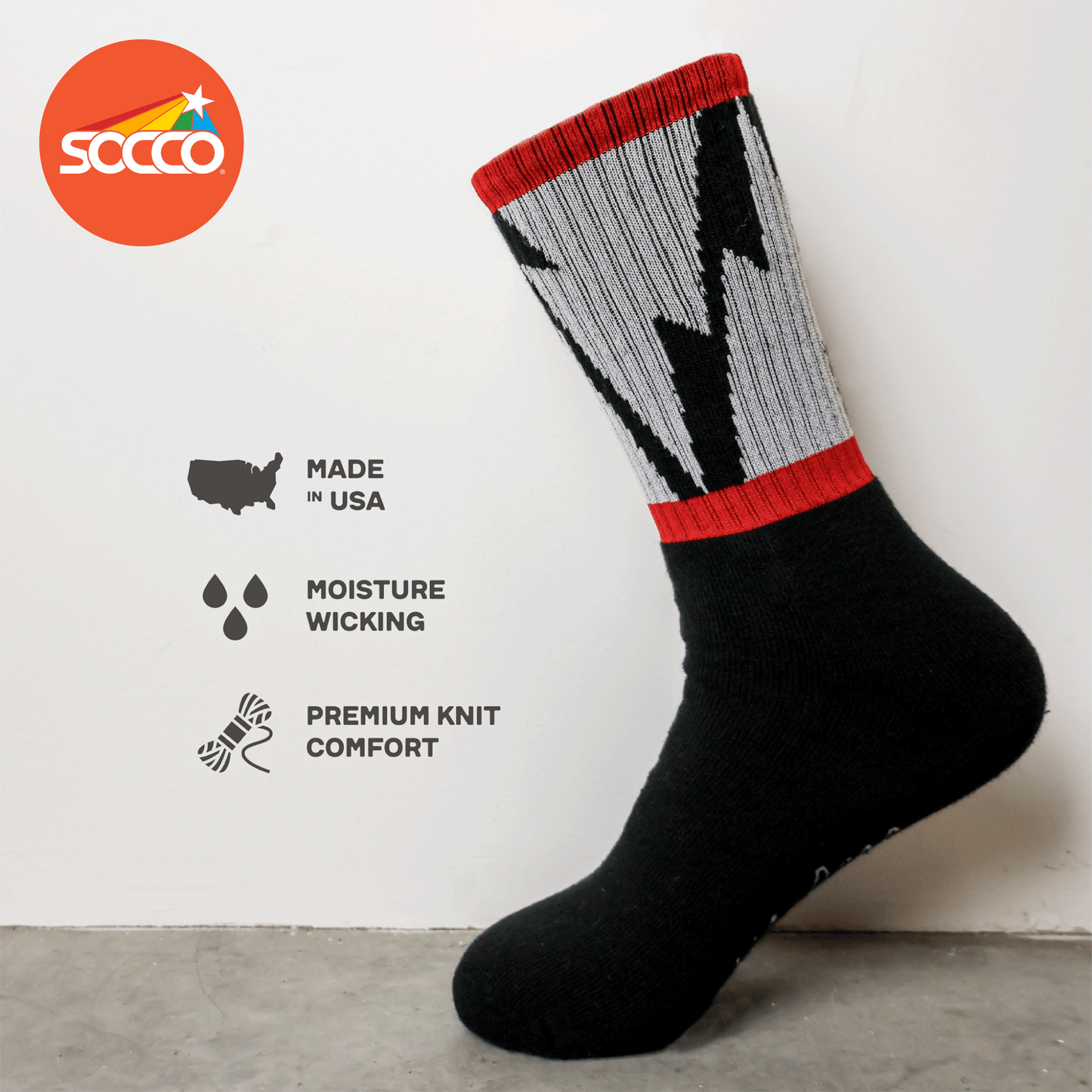 Mike Vallely Lightning Bolt Socks V2 | Black