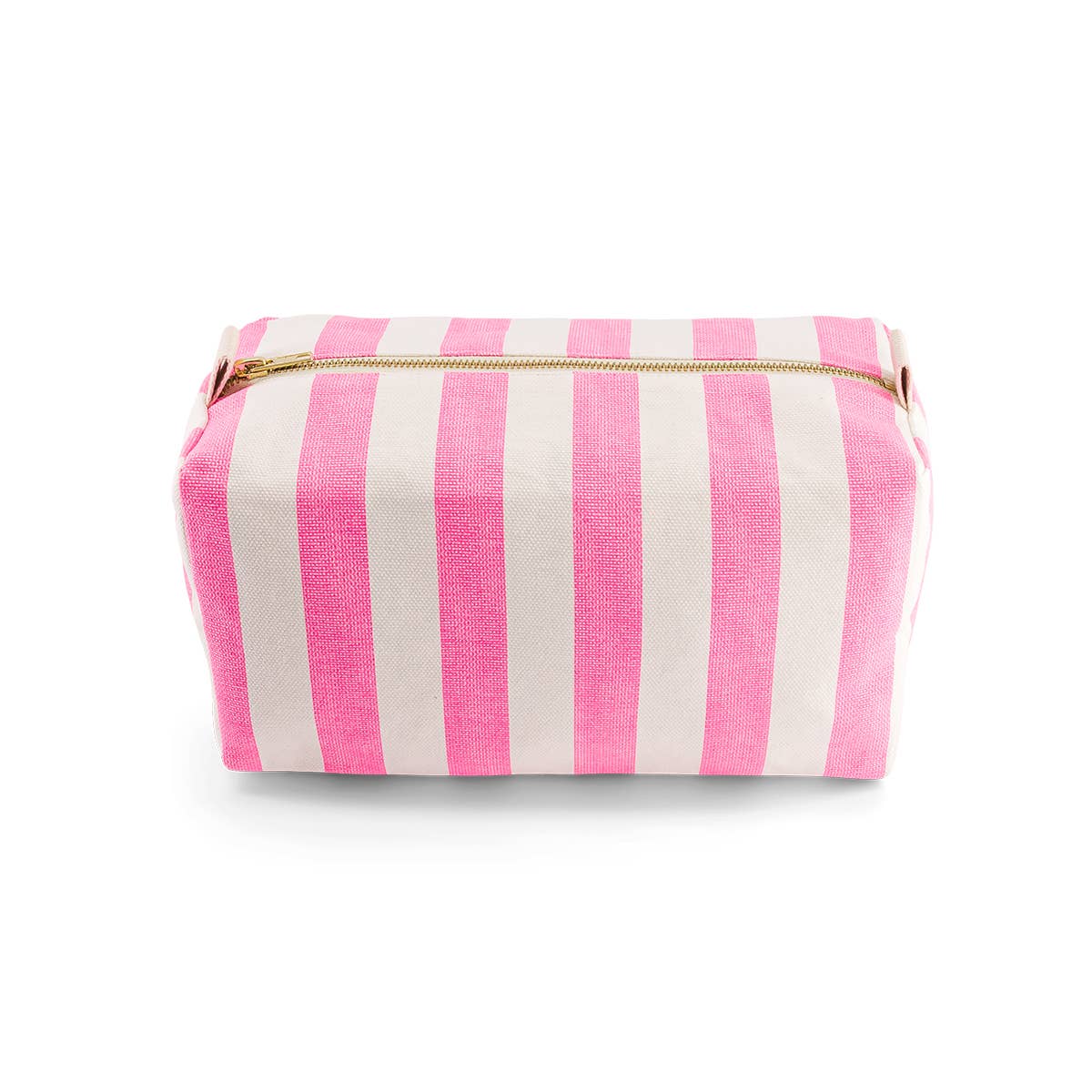 VIC TOILETRY BAG STRIPES NEON PINK