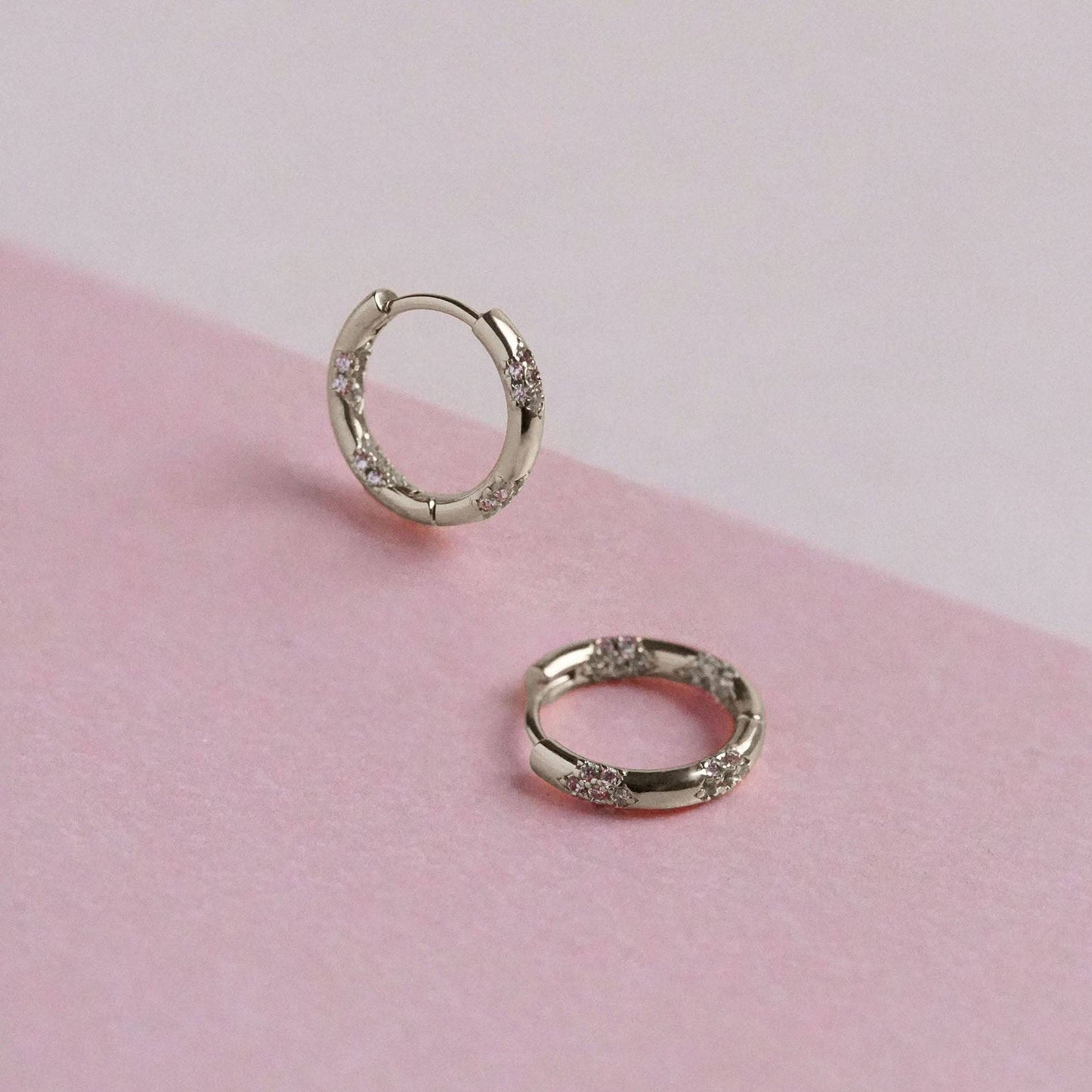 Jewelled Hoop Earrings