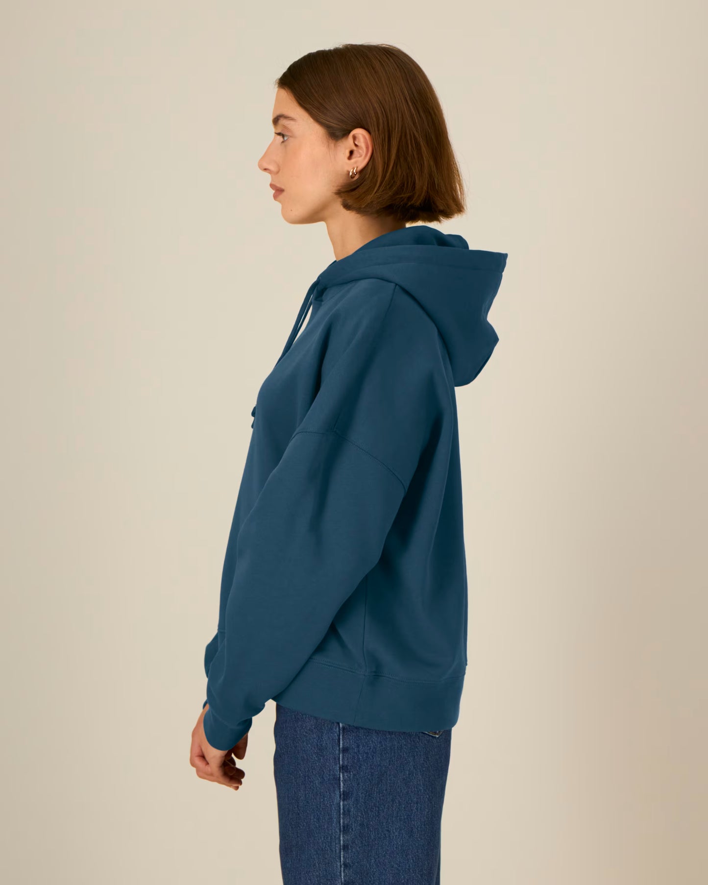 Organic Hoodie- Teal