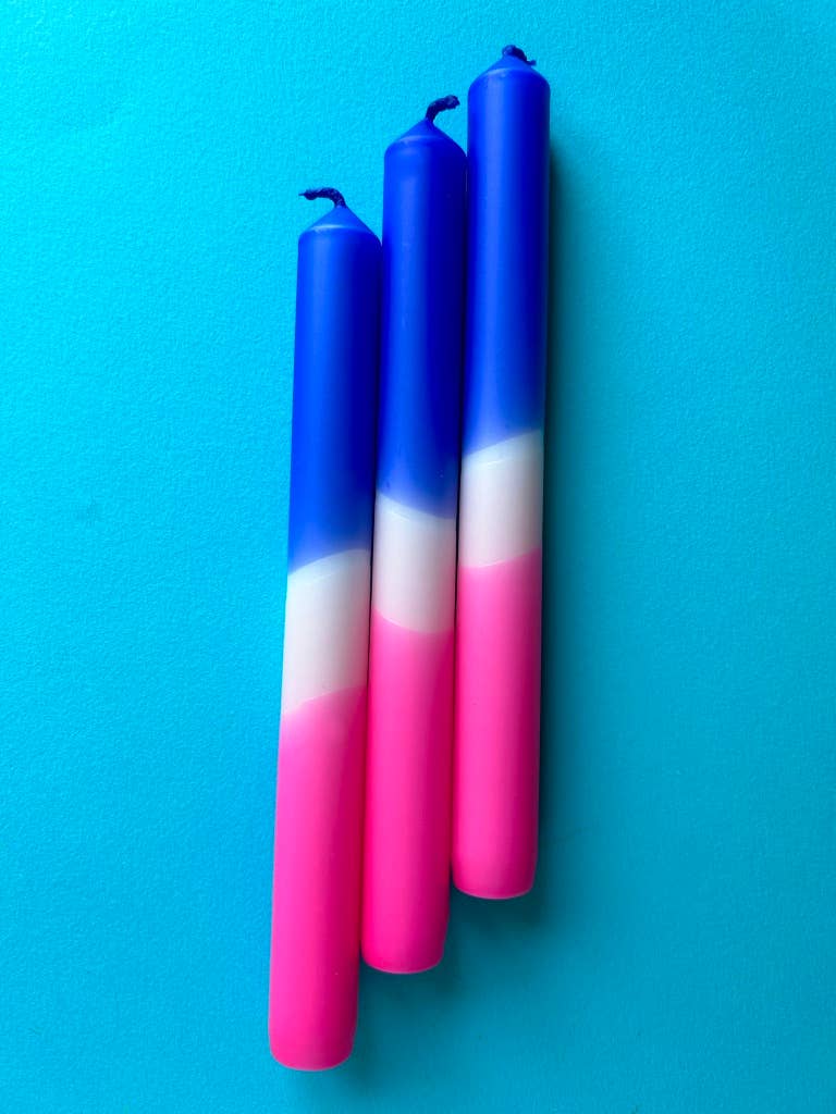 PINKBERRY DIVE Dip Dye Dinner Candle Trio