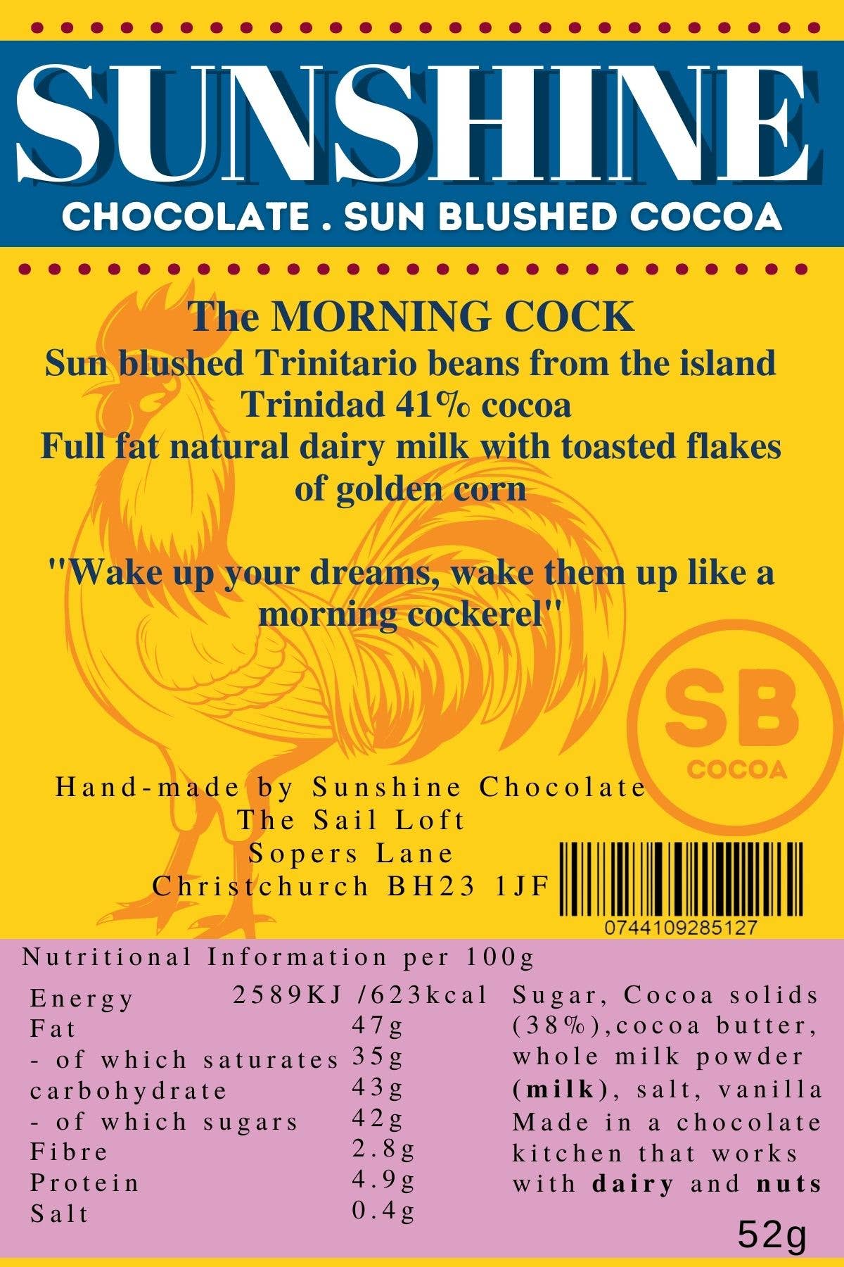 The Morning Cock  Full Cream milk + toasted morning flakes