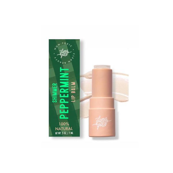 Holiday Shimmer Lip Balm - Peppermint