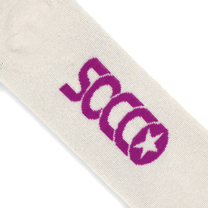 SOCCO Naturals | Berry & Light Blue Striped Crew