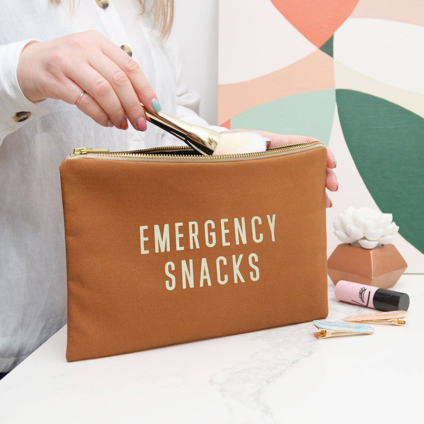 Emergency Snacks - Tan Pouch