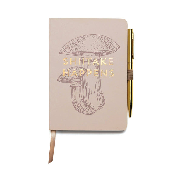 Designworks Ink Vintage Sass Notebook+Pen - Shiitake Happens