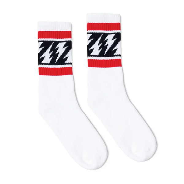 SOCCO × Mike Vallely Crew White (w/LightningBolt)