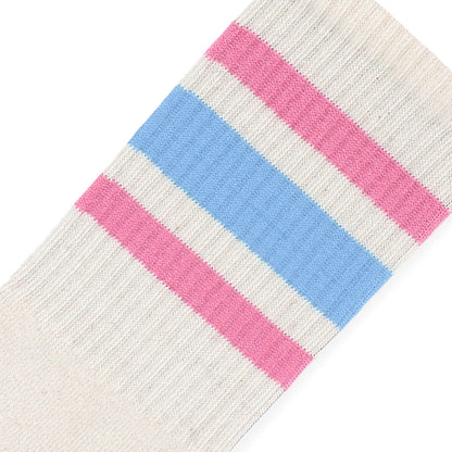 SOCCO Naturals | Cotton Candy Striped Crew