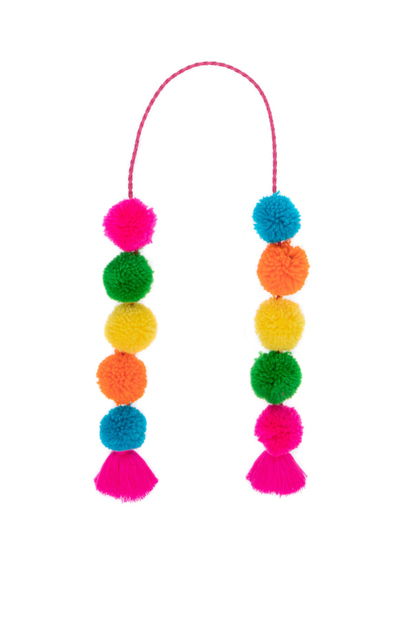 Fiesta Pom Pom with Tassels Bag Swag