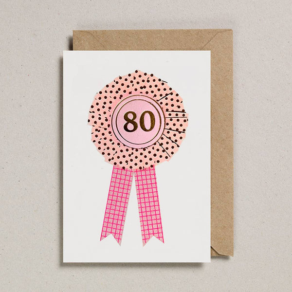 Riso Rosette Cards - Age 80