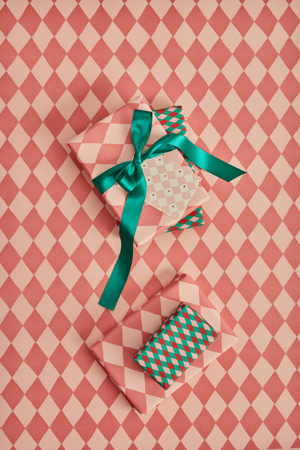 Harlequin Pink Gift Wrap