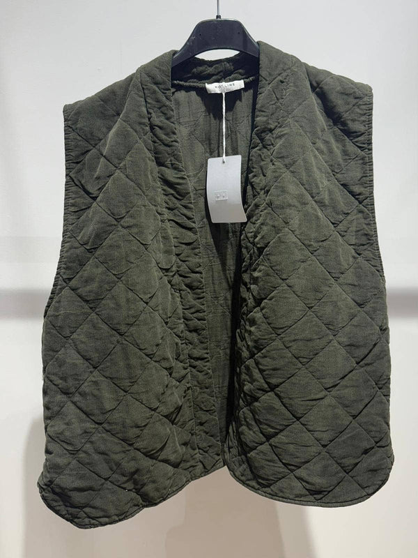 Quilted velvet jacket