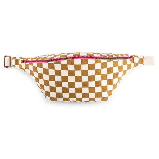 WOMEN BUM BAG CHECKERBOARD CARAMEL
