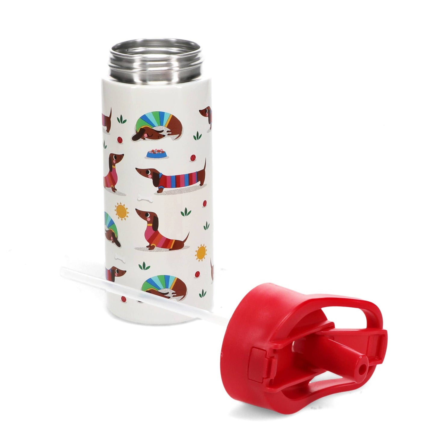 Stainless steel bottle 500ml - Sunny Sausage Dog