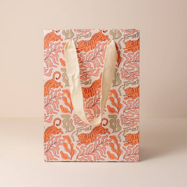 Tiger print small gift bag