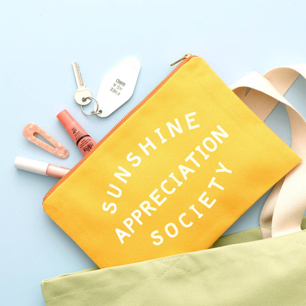 Sunshine Appreciation Society - Yellow Pouch