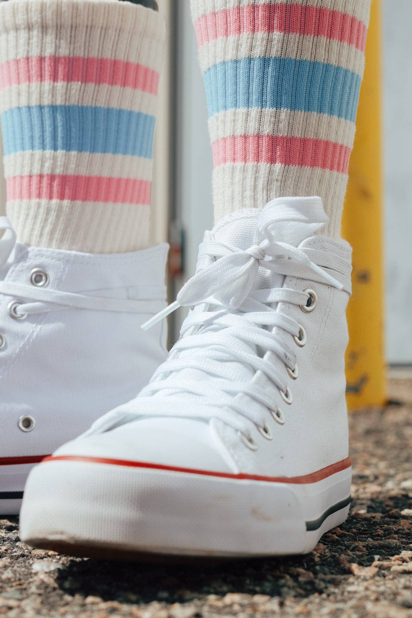 SOCCO Naturals | Cotton Candy Striped Crew