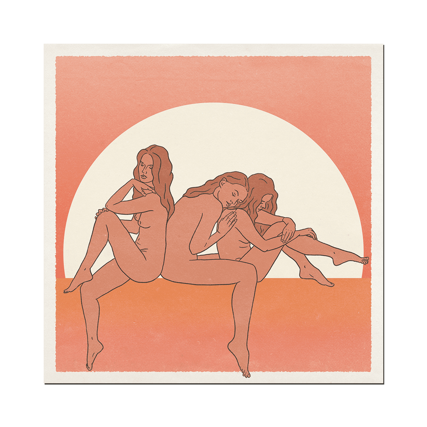 Women Print: 12 x 12 inches