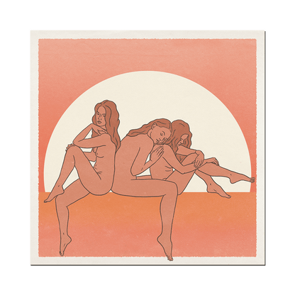 Women Print: 12 x 12 inches