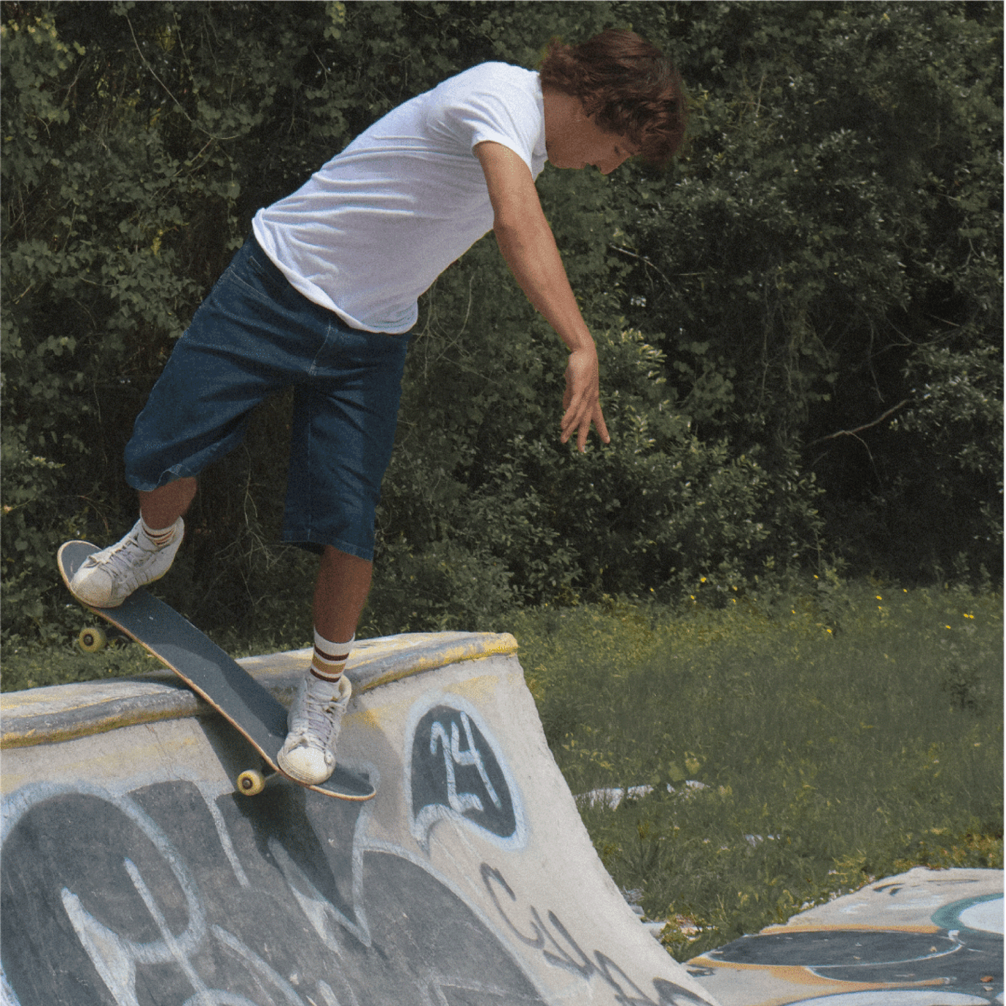 SOCCO Naturals | Cardinal Red & Brass Striped Crew