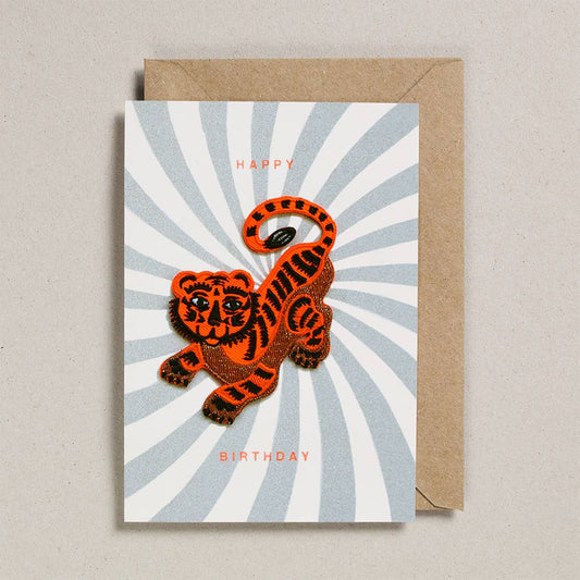 Patch Cards  Birthday Tiger