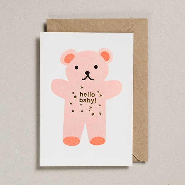 Riso Baby Cards - Hello Teddy