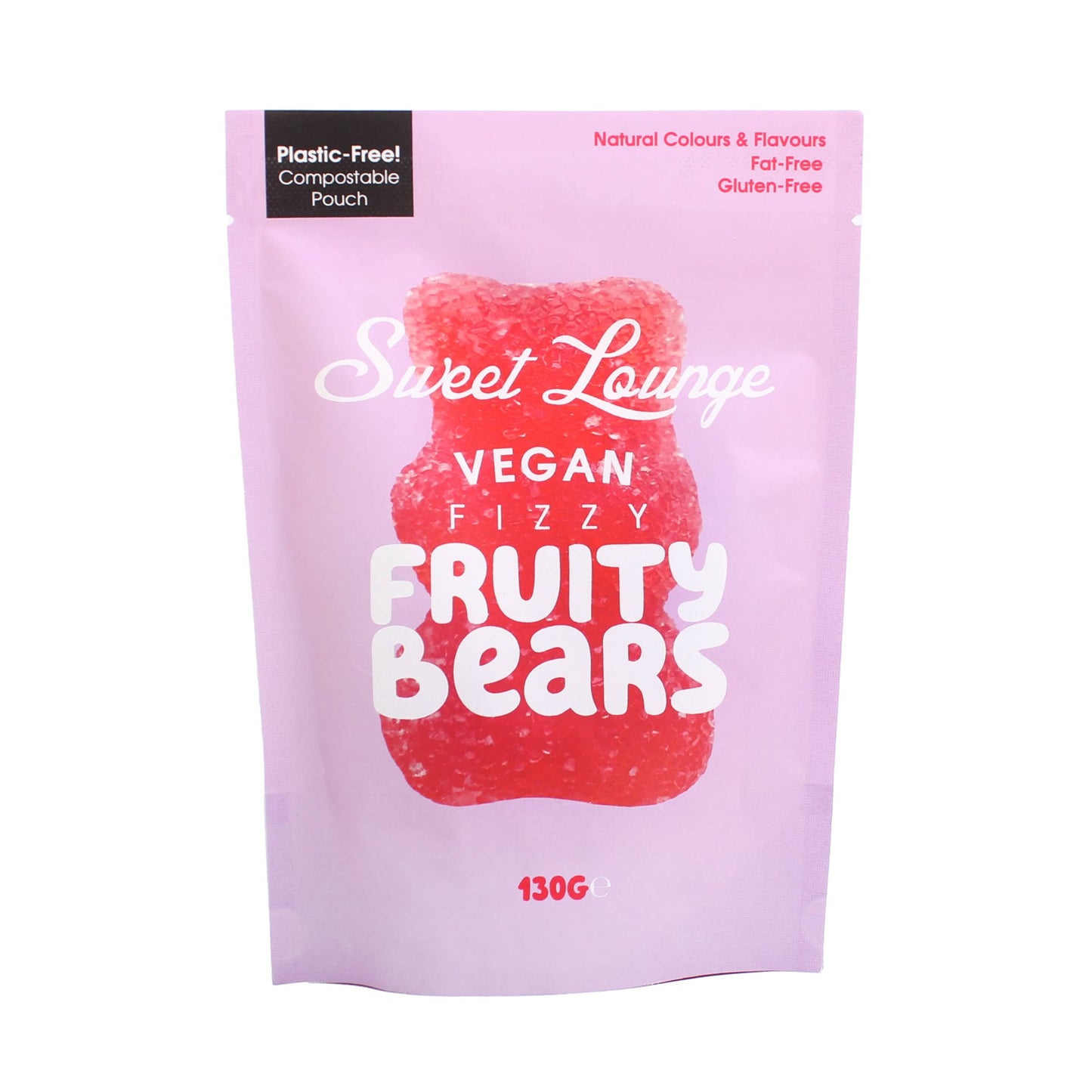 Vegan Fizzy Assorted Fruity Bears (Plastic-free) 130g