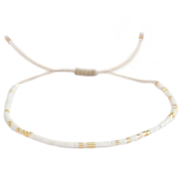 Armband miyuki white gold