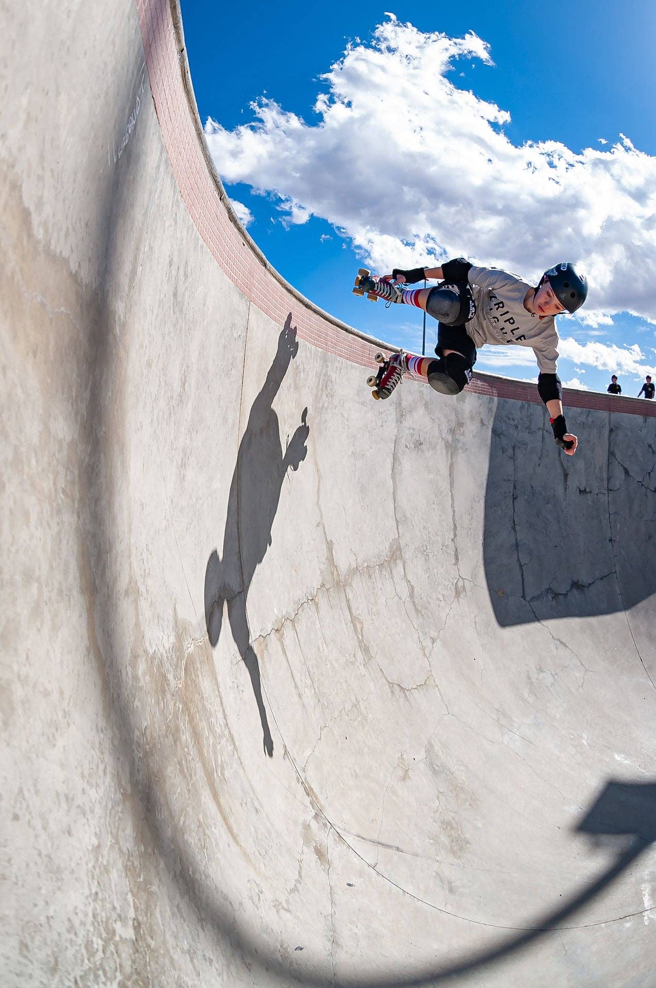 SOCCO White Striped Crew | Red