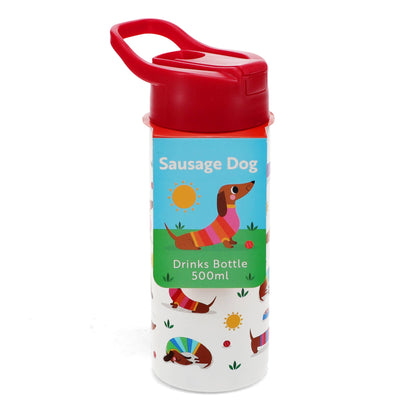Stainless steel bottle 500ml - Sunny Sausage Dog