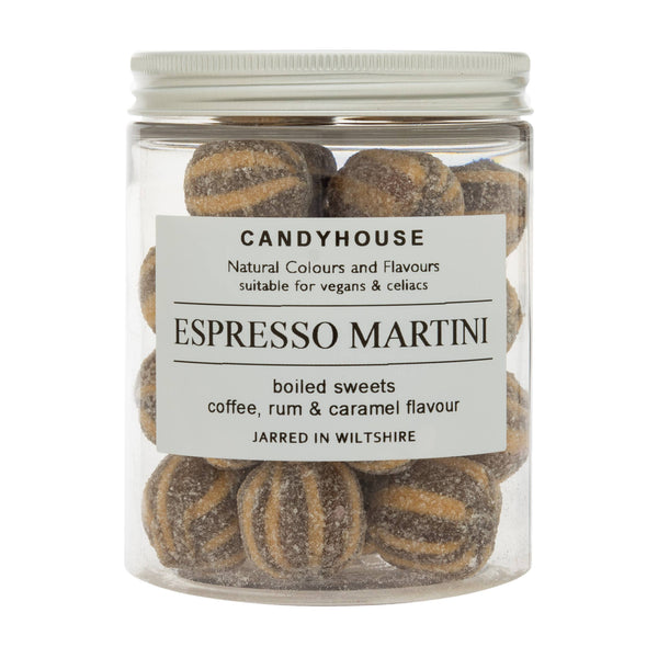 Espresso Martini Hard Boiled Sweets in Jam Jar