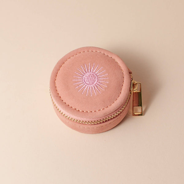 Mini Travel Jewellery Case in Rose