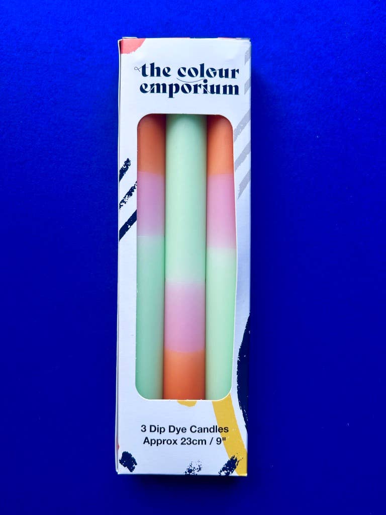 FISHERMAN'S FRIEND Dip Dye Dinner Candles Trio