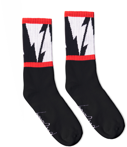 Mike Vallely Lightning Bolt Socks V2 | Black