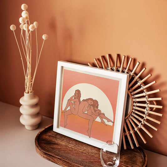 Women Print: 12 x 12 inches