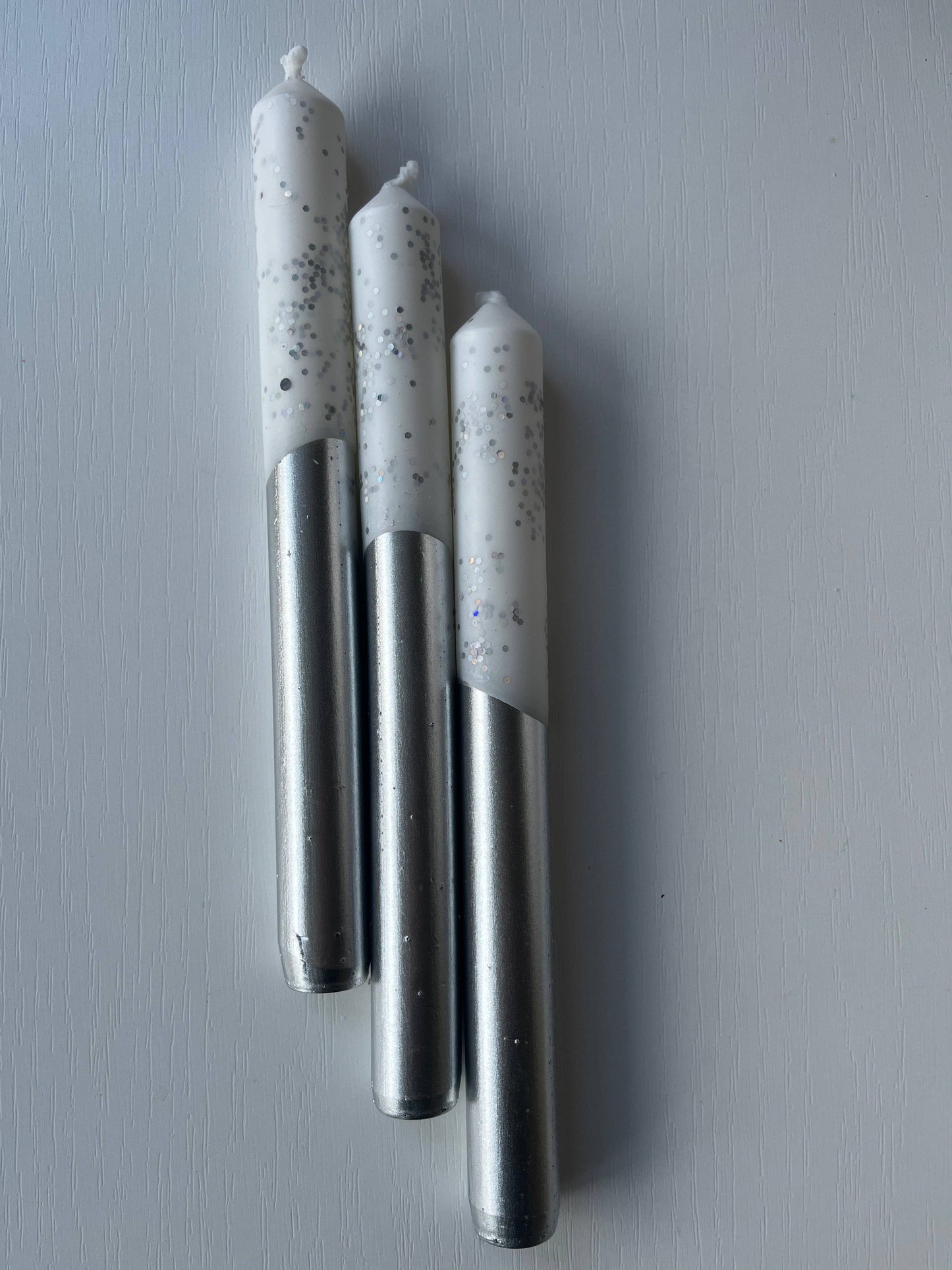 MIRRORBALL Dip Dye Dinner Candle Trio