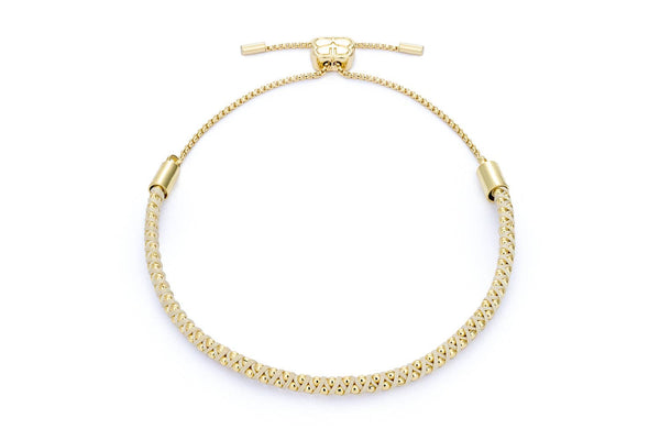 Emelia Gold & Taupe Braided Bracelet