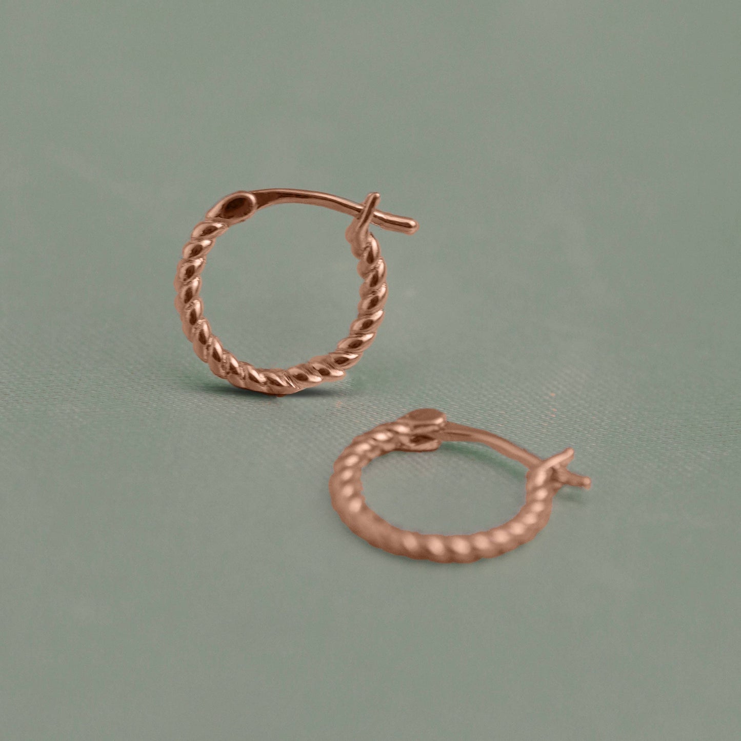 Mini Twisted Hoop Earrings
