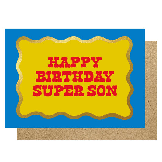 Happy birthday Super Son card