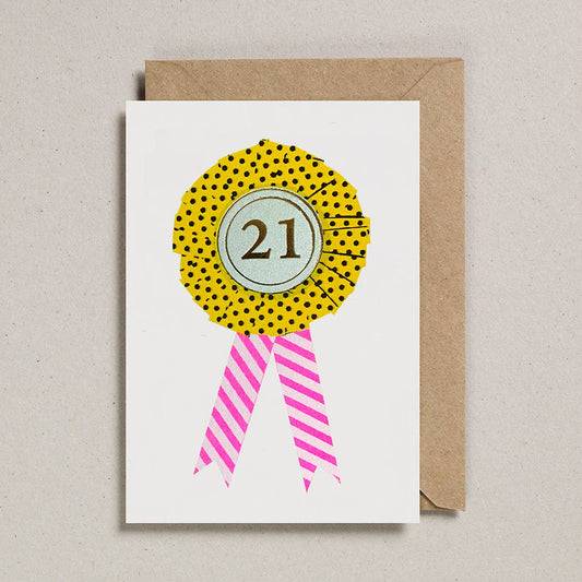 Riso Rosette Cards -  Age 21
