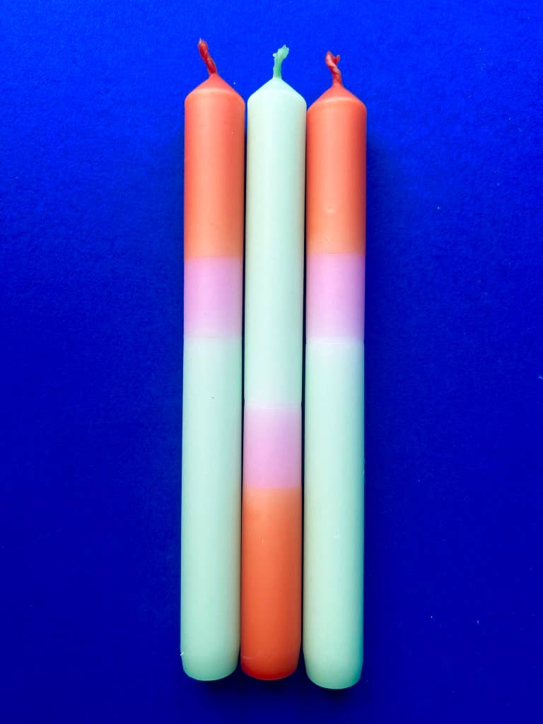 FISHERMAN'S FRIEND Dip Dye Dinner Candles Trio