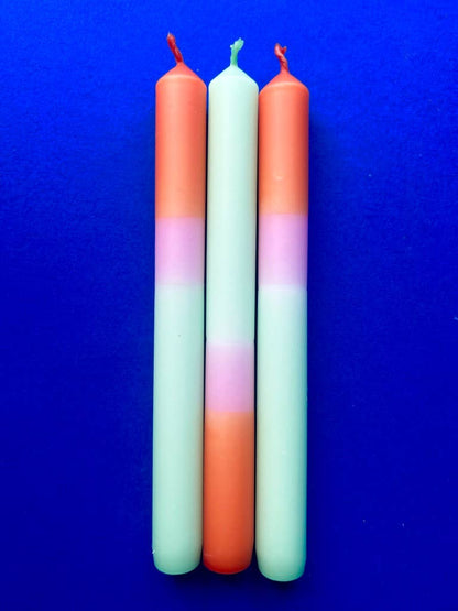 FISHERMAN'S FRIEND Dip Dye Dinner Candles Trio