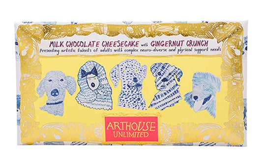 Blue Dogs, Milk Chocolate Cheesecake Bar With Gingernut Crun