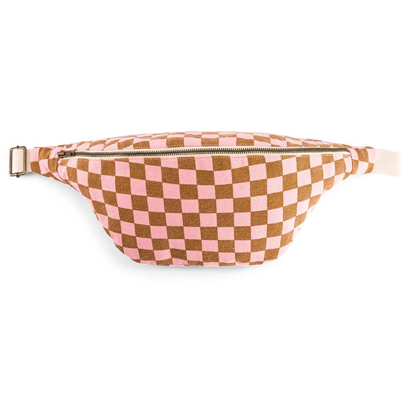 WOMEN BUM BAG CHECKERBOARD STRAWBERRY