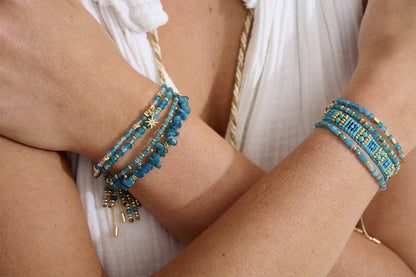 Harmony Apatite Gold Bracelet